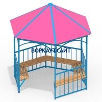 Беседка с лавками МАФ 4120 в Томске Беседка с лавками МАФ 4120 в Томске
