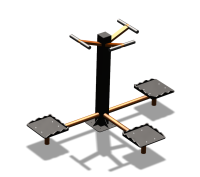 Уличный тренажер "Твистер тройной" УТ337 в Томске