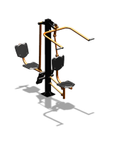 Уличный тренажер "Верхняя тяга Жим ногами" УТ322 в Томске