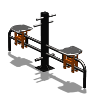 Уличный тренажер  "Каталка двойная"   УТ215 в Томске