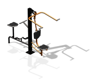 Уличный тренажер "Верхняя тяга Вело" УТ340 в Томске