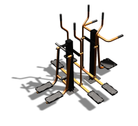 Уличный тренажер "Шпагат Маятник Лыжник двойной" УТ335 в Томске