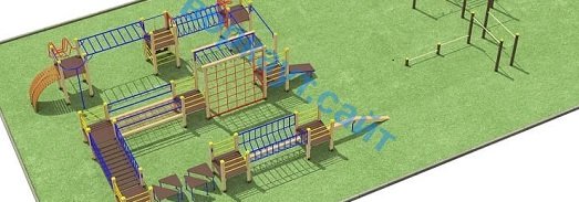 Проект спортплощадки с полосой препятствий в Томске