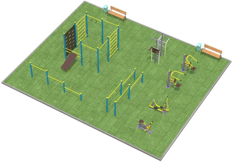 Проект спортплощадки 150 метров в Томске в Томске