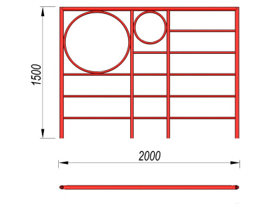 Шведская стенка с кольцами МАФ 3502 в Томске