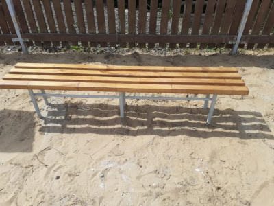 Двухметровая лавочка без спинки 2 м МАФ 1602 в Томске