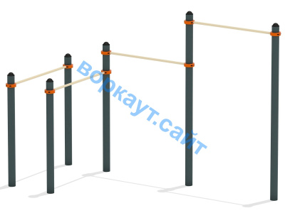 Турник двойной с брусьями ВС-17 в Томске