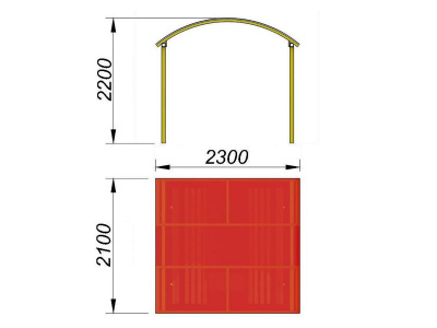 Навес судейский МАФ 4004 в Томске