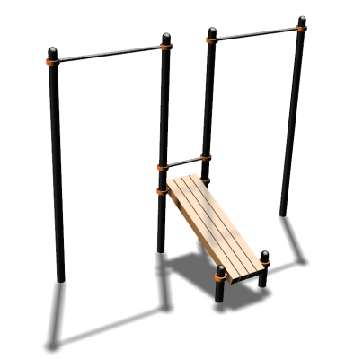 Воркаут турники со скамьей для пресса ВС-27 в Томске