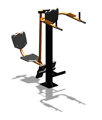 Уличный тренажер "Жим ногами Брусья Пресс" УТ329 в Томске