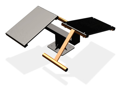 Уличный тренажер  "Скамья для пресса двойная"   УТ213 в Томске