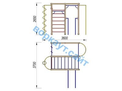 Детский спортивный комплекс Гимнастический ДСК 3107 в Томске