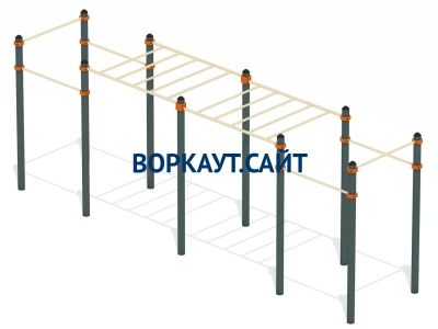 Воркаут рукоход с турниками ВС-23 в Томске