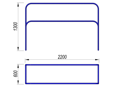 Брусья разновысокие МАФ 3531 в Томске