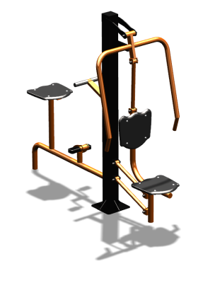 Уличный тренажер "Жим от груди Вело" УТ321 в Томске