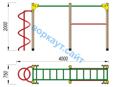 Детский спортивный комплекс ДСК 3104 в Томске
