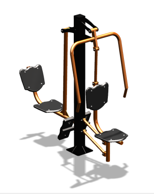 Уличный тренажер "Жим от груди Жим ногами" УТ304 в Томске