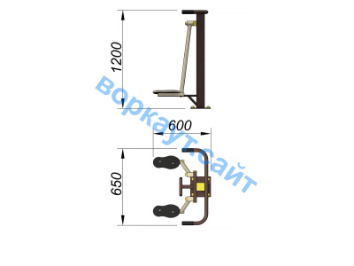 Уличный тренажер Атлетический комплекс УТ 010 в Томске