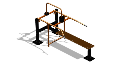 Силовой уличный тренажер  "Горизонтальный жим"  УТ402 в Томске