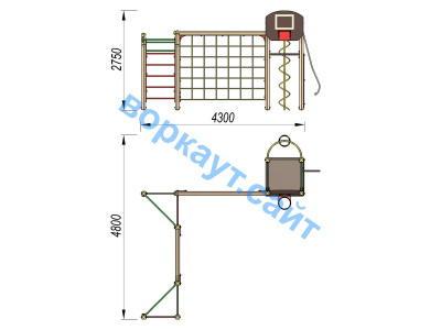 Детский спортивный комплекс ДСК 3112 в Томске