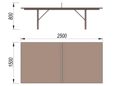 Теннисный стол МАФ 3517 в Томске