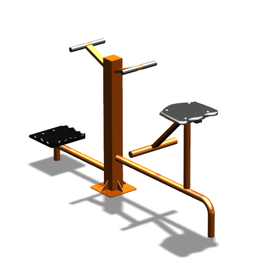 Уличный тренажер "Твистер стоя Твистер сидя" УТ323 в Томске