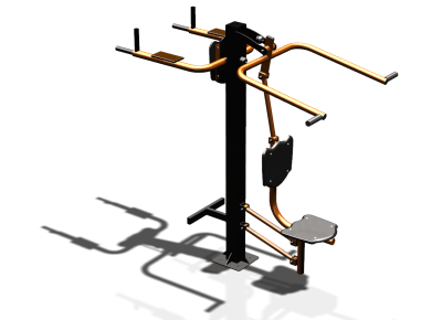 Уличный тренажер "Верхняя тяга Брусья Пресс" УТ339 в Томске
