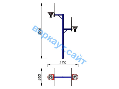 Баскетбольный щит двойной СИО 3511 в Томске