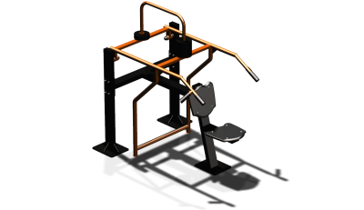 Силовой уличный тренажер  "Жим вверх сидя"  УТ403 в Томске